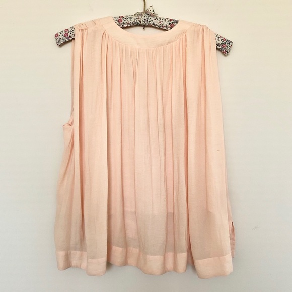 Free People Silk Pink Grecian Tank Top Blouse XS - Picture 2 of 3